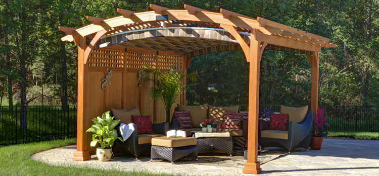 Modern Wood Pergola Installation in Pacific Palisades, CA