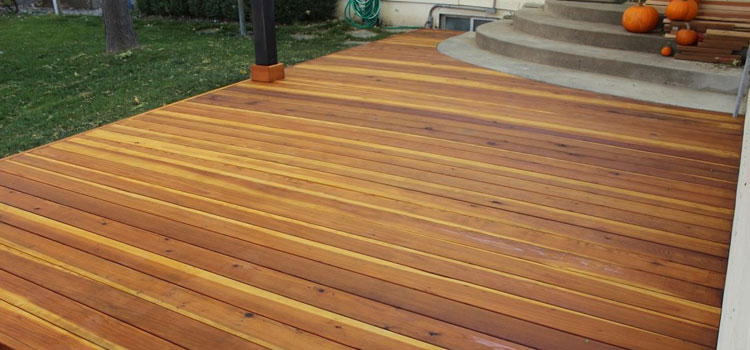 Smooth Redwood Decking in Pacific Palisades, CA